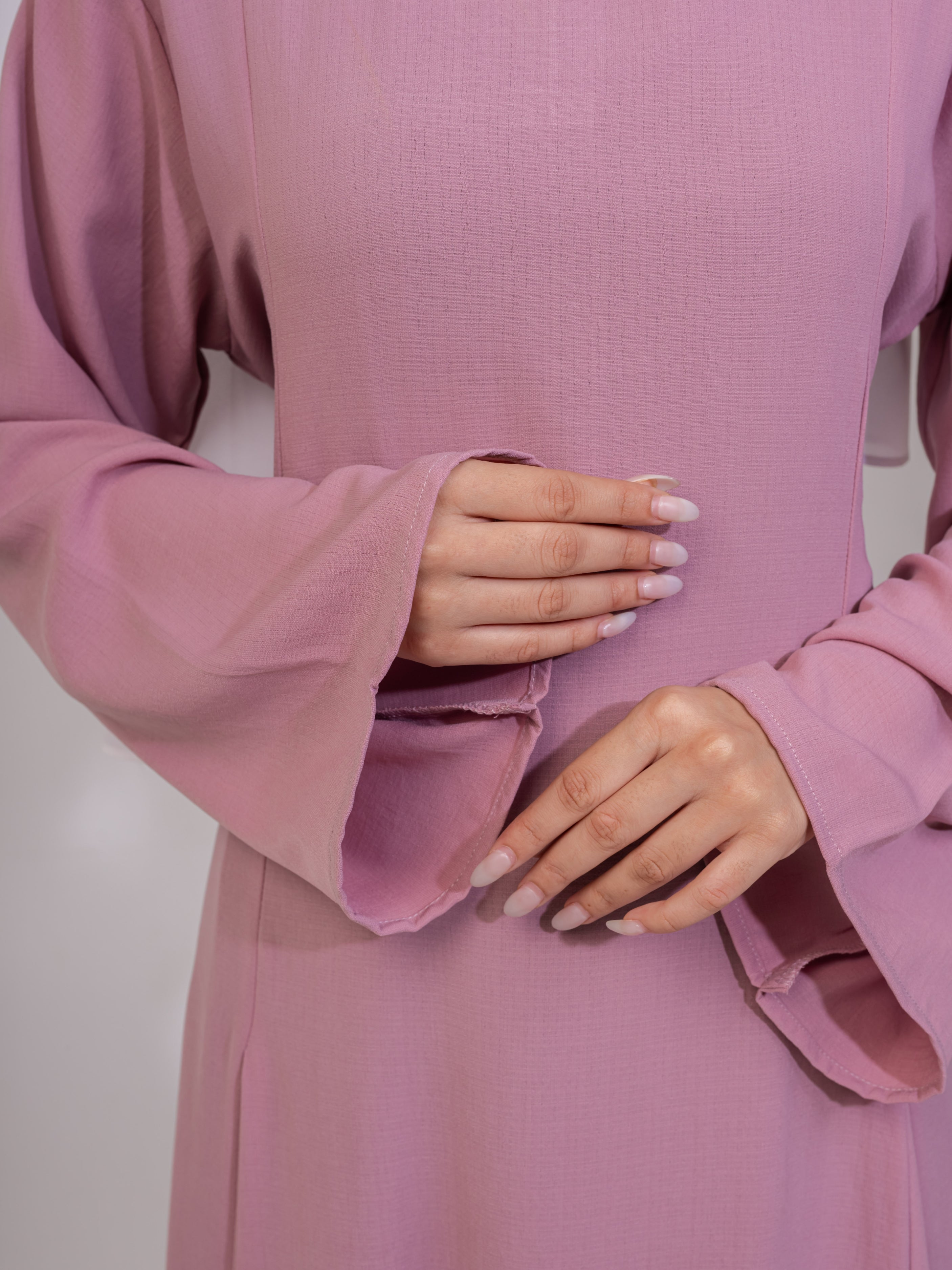 Aidah Tie Back Dress - Mauve