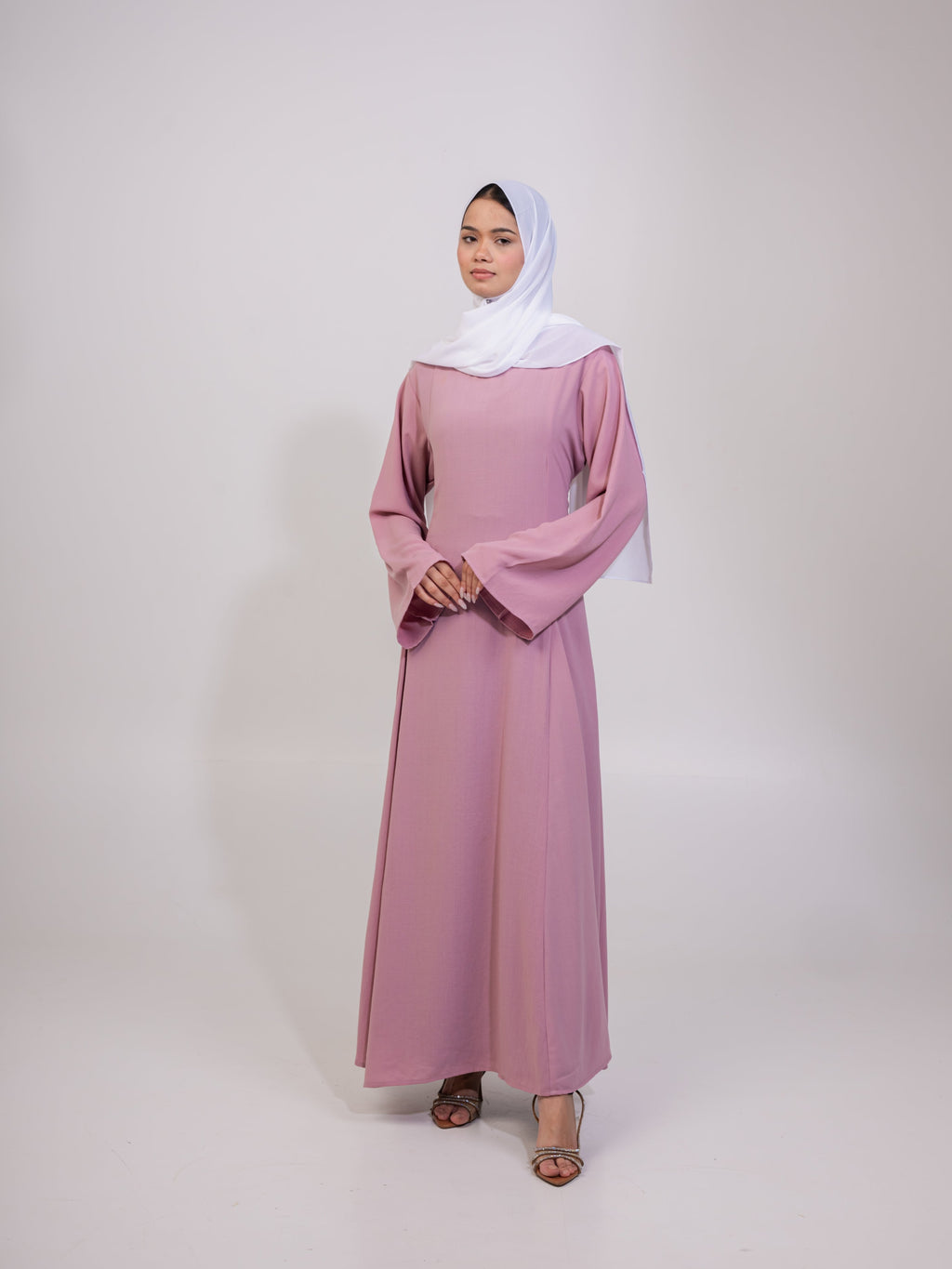 Aidah Tie Back Dress - Mauve