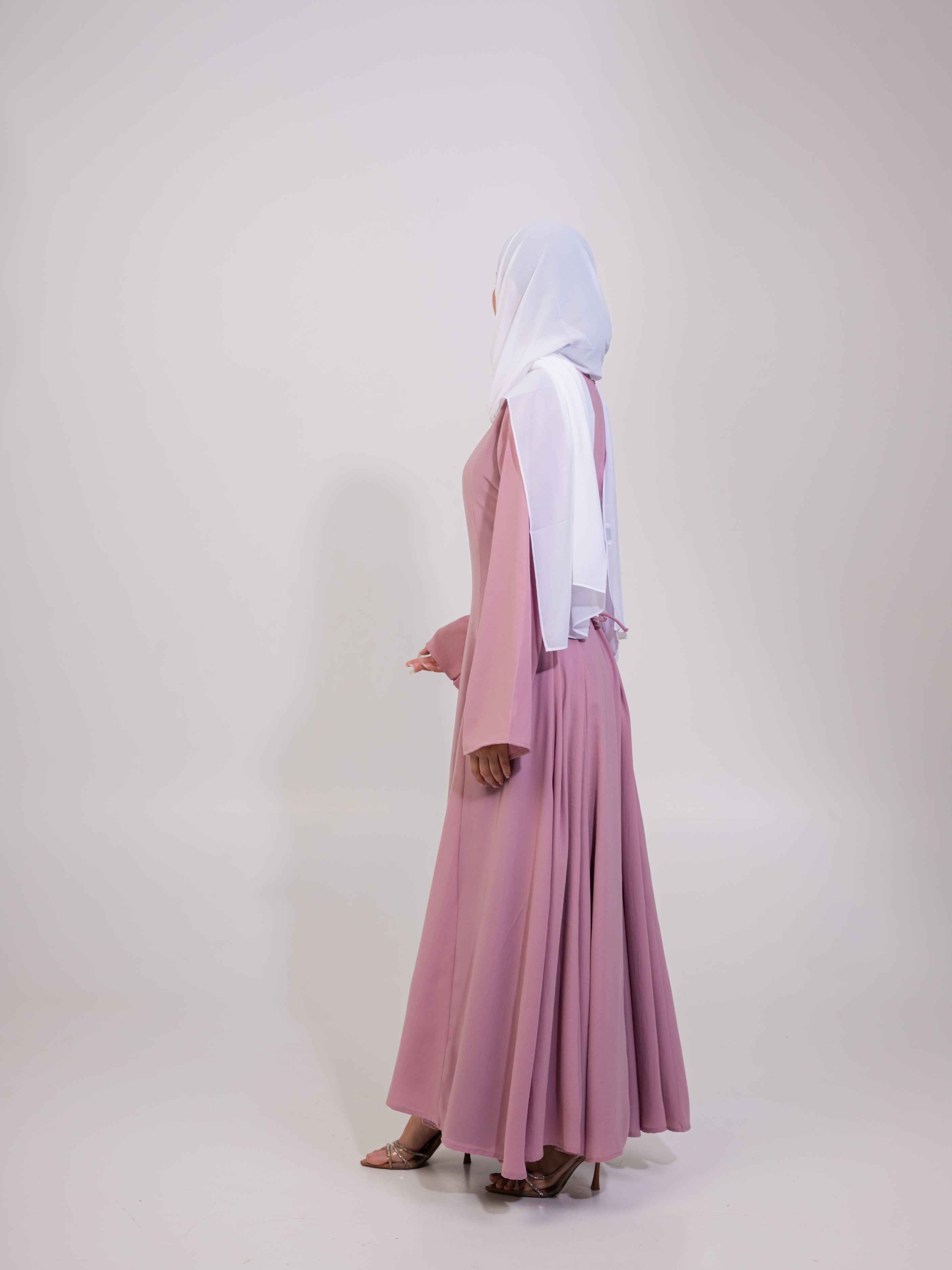 Aidah Tie Back Dress - Mauve