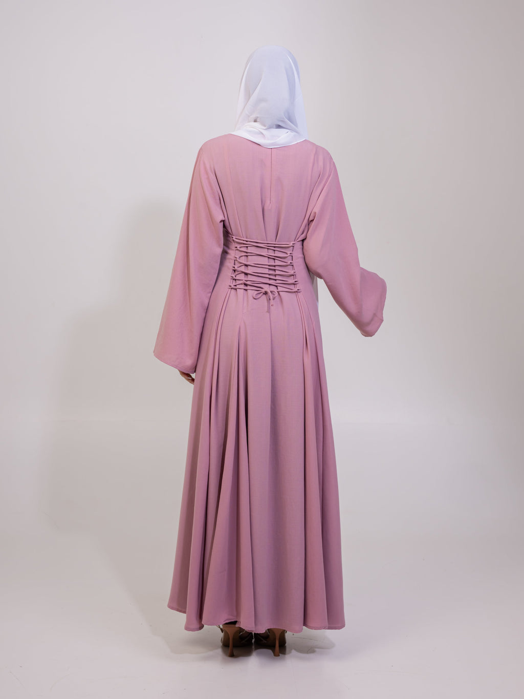 Aidah Tie Back Dress - Mauve