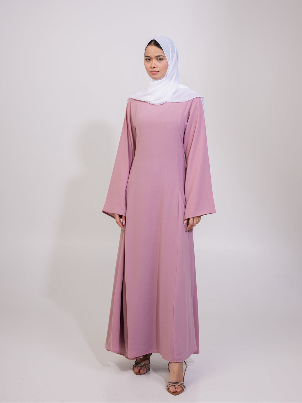 Aidah Tie Back Dress - Mauve