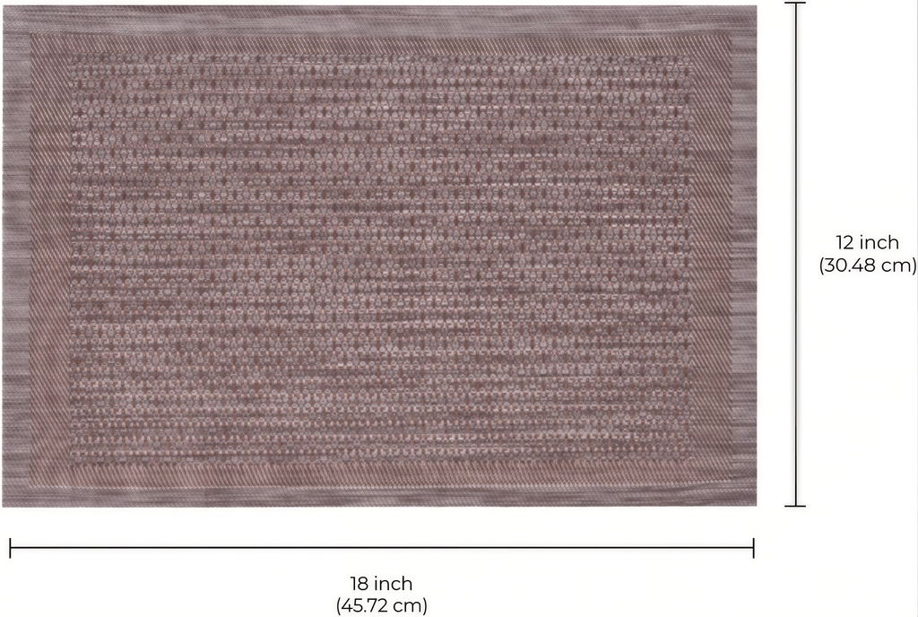 Vinyl Placemats - Heat Resistant, Scratch Resistant Table Protectors for Kitchen Decor