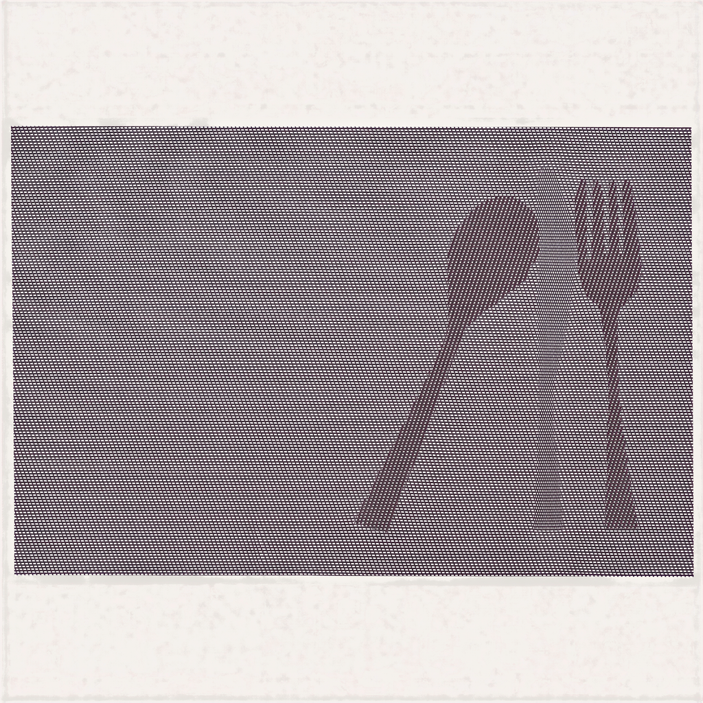 Vinyl Placemats - Devonshire Light Brown Table Protectors | Washable, Non Slip Mats