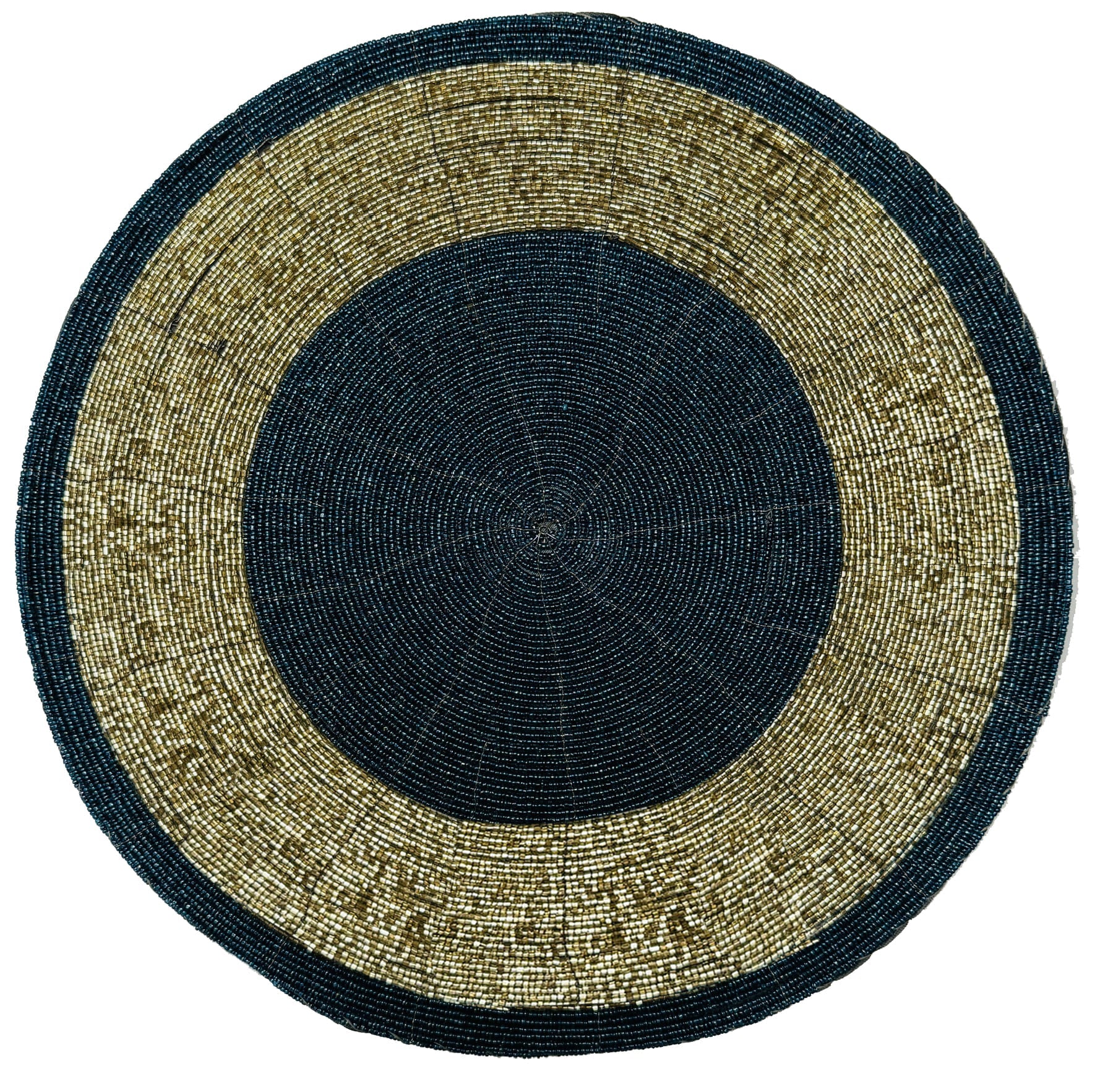 Round Beaded Placemats – Elegant Heat Resistant Table Mats Set for Dining