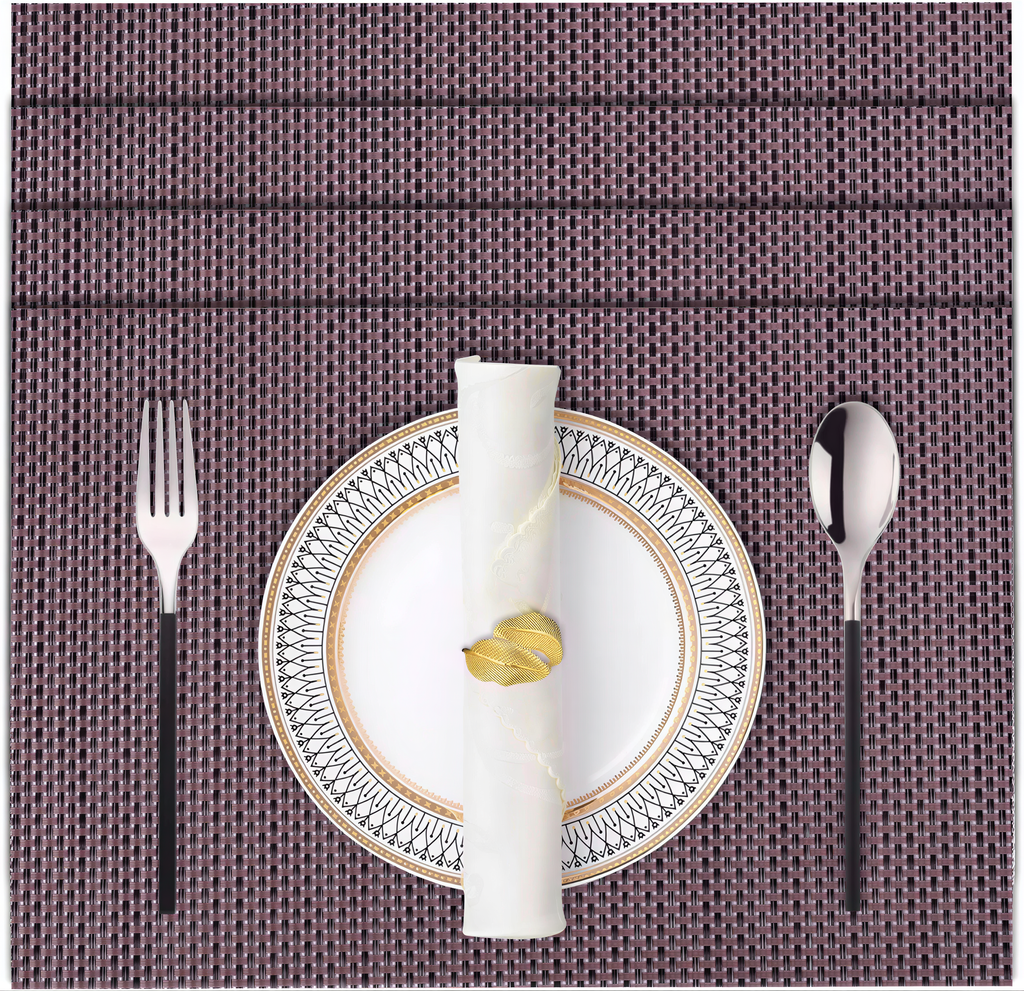 Vinyl Placemats - Durable Non Slip Table Protectors, Heat & Scratch Resistant Mats