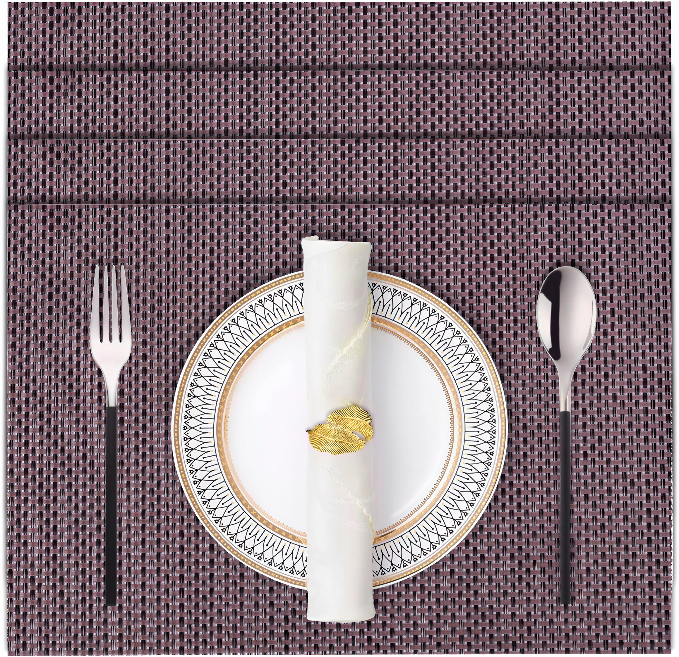 Vinyl Placemats - Durable Non Slip Table Protectors, Heat & Scratch Resistant Mats
