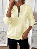 European And American Zipper Sweater Women's Coat Cardigan