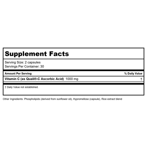 BodyBio Liposomal Vitamin C 60 Capsules